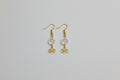 💫 24 € Elegant schimmernde Bergkristallohrhänger mit goldenen Lotusblüten 🌙 Klarheit 🌙 Konzentration 🌙 innere Balance 🌙 Selbsterkenntnis