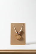 💫 20 € Kette aus der Kiefer mit bunten Holzperlen und verstellbarem Baumwollband